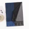 Bufanda de Imitación Cachemir para Hombre de Invierno, Bufanda para el Cuello a Cuadros con Combinación de Colores, Bufanda Larga Cálida de Moda de Gama Alta para Viajes