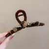 Cor Maillard Grande Prendedor Elegante para Pegar Cabelo Feminino Diário Versátil Clip de Tubarão para Cabeça Acessório de Cabeça