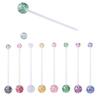 Nuevo piercing para el ombligo con brillo acrílico y varilla UV para embarazadas, muy vendido en Amazon, Europa y América.