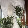 Proveedores de Bodas Suministran Tela de Seda de Hielo Perlada para Decoración de Salones de Bodas, Cortinas Base, Fondos de Ceremonias de Fiesta y Materiales de Tela de Seda de Hielo