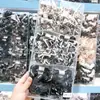 2 Piezas por Tarjeta, Ligas para el Cabello de Encaje con Letras Color Café Estilo Coreano, Bandas para el Cabello Únicas y Elegantes para Niñas