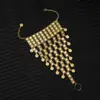 Pulsera de Cadena de Muñeca con Borlas de Campana Multicapa Hueca Estilo Étnico Más Vendida Transfronteriza, Cadena de Muñeca de Estilo Exótico Vintage para Fotografía de Viajes