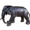 Escultura de Animal Elefante de Cobre Puro na Entrada do Hotel, Altura 1,12m Cm, Ornamento de Elefante de Cobre, Fábrica de Escultura de Elefante de Cobre