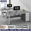 Mesa de chefe mesa de escritório estação de trabalho de funcionário de escritório de empresa mesa de computador combinação de mesa e cadeira simples com gavetas mesa para computador