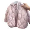 Chaqueta acolchada de invierno para niñas con forro polar, versátil para otoño e invierno, cálida y resistente al frío, adecuada para niñas mayores