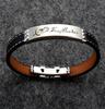 Joyería de Línea de Coche Constelación Retro Antigua Acero Inoxidable PU Transfronterizo Caliente Pulsera de Pareja Pulsera de 12 Constelaciones para Niños y Niñas