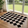 Alfombrillas de Suelo Florales de Terciopelo de Cristal Estilo Nórdico Simple para el Hogar Transfronterizas Puerta de Entrada Puerta de Entrada Alfombrillas de Suelo Resistentes a las Manchas