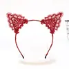 Diadema de Encaje con Orejas de Gato Moda Diadema de Encaje Presage Accesorios para el Cabello Femeninos Adultos