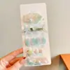 Pinzas de pelo florales de colores estilo coreano, pinzas elegantes y exquisitas para flequillo lateral, pasadores de lazo lindos para niñas