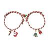 Directo de fábrica Nuevo brazalete magnético de succión de Navidad de dibujos animados brazalete de pareja Papá Noel alce Campana
