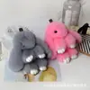 Colgante de conejo muerto colgante de imitación de pelo de conejo Rex bolsa llavero de coche colgante de conejo pequeño regalo