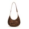 Bolso Nicho Transfronterizo con Estampado de Leopardo para Mujer, Moda Versátil, Nuevo Retro, Bolso de Hombro Estilizado y Personalizado para Desplazamientos