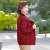 Casaco de outono para avó, jaqueta para mãe, tamanho grande, blusa para senhora idosa, roupas de primavera e outono para mulheres