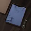 Otoño e Invierno Nuevo Suéter de Cachemira para Hombre Suéter de Cuello Redondo Suéter Holgado de Talla Grande Suéter de Lana Camisa Interior para Hombre