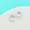 Pendientes de moissanita para mujer, de plata de ley S925, con hebilla para oreja, a juego, nuevos y modernos pendientes de moda, pendientes coreanos con gancho para oreja.