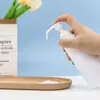 Botella Dispensadora de Plástico para Mascotas con Presión 200/350ml Botella Blanca para Gel de Ducha Loción Botella de Champú de Gama Alta en Stock