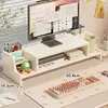 Soporte Elevador para Monitor de Computadora con Cajón Base para Aumentar la Altura de la Pantalla del Monitor de Escritorio Estante de Almacenamiento