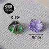 Pendientes de Hélice para Cartílago G23 de Titanio F136 de 8 mm Corte Cielo Fuego con Corte de Fuegos Artificiales Degradado Circonita 5A