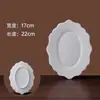 Platos de Arcilla Cerámica, Pintura Bajo Esmalte, Platos Lisos de Arcilla Blanca Alta de Jingdezhen, Platos de Manzana, Productos Semi-Terminados Sin Esmaltar