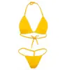 Roupa Íntima Sexy Transfronteiriça Mini Roupa de Banho Moda Praia Feminina Perspectiva Sexy ebay Conjunto Biquíni Três Pontos Z818