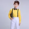 Overoles infantiles ropa de rendimiento jardín de infantes coro uniforme escolar traje anfitrión masculino Día del Niño 1 de Junio ropa de actuación