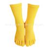 Calcetines cálidos gruesos súper suaves de cinco dedos para otoño e invierno calcetines de cinco dedos color acrílico negro rosa amarillo verde