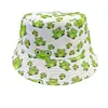 Chapéu de Pescador Estampado Transfronteiriço, Reversível, Unissex, Chapéu de Sol para Uso Externo, Chapéu Bucket Tendência com Desenho