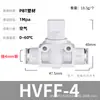 Válvula de Esfera Direta para Tubulação Pneumática Zhuoji Hvff Cânula de Via Aérea Válvula Manual Válvula de Controle de Tubo de Ar Conector Rápido