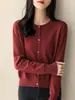 Estilo Otoño e Invierno Estilo Coreano Color Sólido Manga Larga Suéter de Punto para Mujer Elegante Versátil Suéter Albaricoque Talla Única Negro Gris