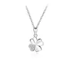 Colar de trevo de quatro folhas feminino ins corrente de clavícula de verão pingente banhado a ouro rosa presente de Dia dos Namorados fornecimento exclusivo transfronteiriço