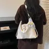 Mochila feminina de nicho 2026 nova moda tendência versátil grande capacidade bolsa de ombro versão coreana bolsa tote simples
