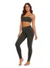 Calça Fitness Jeans Imitado, Cintura Alta, Alta Elasticidade, Controle de Barriga, Levanta Bumbum, Calça Legging Skinny, Mais Vendido na Amazon, Tamanho Grande, Dropshipping de Comércio Exterior