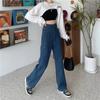 Pantalones de Rayas Verticales Degradadas Estilo Retro Diseño de Nicho Vibe Pants Pantalones Rectos Ajustados High Street Pantalones de Marca de Moda