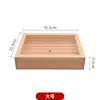 Caixa de Salmão de Madeira Japonesa com Tampa Caixa para Sashimi Caixa de Peixe Uso em Bancada Caixa de Madeira Caixa para Carne Pratos Utensílios de Cozinha