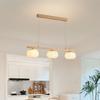 Lámpara de araña de algodón para sala de estar estilo japonés estilo tronco de crema color caqui creativa moderna minimalista para comedor dormitorio principal habitaciones lámparas