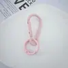 Mosquetón Anillo de Resorte Llavero Accesorios Set de 2 Dijes para Mochila DIY Acabado de Esmalte Colorido