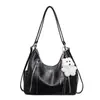 Bolsa de Grande Capacidade Feminina 2026 Nova Moda Outono Bolsa Transversal Alta Aparência Bolsa de Ombro Mochila Simples Bolsa Tote