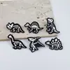 Broche de Dinosaurio Estilo Punk Calavera Creativa de Halloween Insignia de Accesorio de Dinosaurio Decoraciones Festivas para Niños en Stock