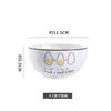 Estilo Escandinavo Creativo Cerámica Vajilla Hogar Bol de Arroz Bol de Fideos 4.5 pulgadas 6 pulgadas Bol para Comer Bol de Sopa Porcelana Blanca