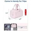 Neceser listo para usar, Neceser ligero grande de boca ancha, Neceser cosmético mullido, Bolsa de almacenamiento, Set de tocador de viaje