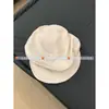 Boina plissada japonesa cool e minimalista estilo Yamamoto para mulheres, retrô, afina o rosto, para cabeças grandes, chapéu de pintor