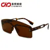 Óculos de sol transfronteiriços de moda Fotografia de rua Óculos de sol personalizados com lentes de uma peça Óculos de sol Óculos de sol anti-ultravioleta Óculos de marca de moda