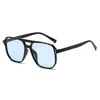Gafas de Sol Retro de Doble Puente Estilo Y2K Transfronterizas, Elegantes y Sencillas de Marco Grande Sombrilla Gafas de Sol Personalizadas Trendy Ins