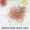Gomas para el Cabello Desechables para Bebés, Tamaño Pequeño, Coloridas, Delgadas, Bandas Elásticas No Dañinas para Bebés, Cuerdas para el Cabello, Gomas para el Cabello