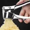 Prensa de Ajo 4 en 1 de Aleación de Zinc, Triturador Manual de Acero Inoxidable, Picador y Machacador Multifuncional de Cocina para Jengibre Chile