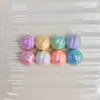 Tarjeta de Luz UV de Colores Electroplateados Acrílicos Cuentas de Calabaza de 16 mm Cuentas con Agujero Recto Materiales para Cadena de Teléfono Móvil DIY Accesorios de Joyería
