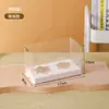 Caixas de embalagem para cupcakes, embalagens transparentes para doces e sobremesas, com alças, para forminhas de muffin, potes pequenos, disponíveis em pacotes de 4, 6 ou 12