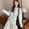 Cárdigan Suéter Bordado Floral Vintage 2026 Otoño/Invierno Nuevo Estilo Coreano Suave y Casual Abrigo de Punto Superior