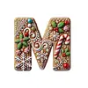 Explosiones Transfronterizas Navidad Árbol de Navidad 26 Decoraciones de Letras de Jengibre Colgante Pequeño de Letra Colgante