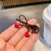 Grampo de Cabelo Coração com Laço Feminino Presilha para Franja Presilha Lateral Grampo de Cabelo 2025 Novo Presilha Bico de Pato Acessórios de Cabelo